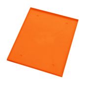 Fond de vestiaire/casier en plastique 10po x 18po orange