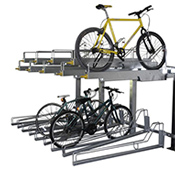 Support à vélos mural étagé 6 places Bike Boost-Storage de Madrax