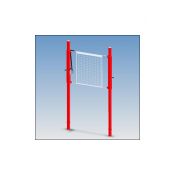 Poteaux de Volley-ball intérieur en aluminium 3po (3 pouces) avec treuil (1)