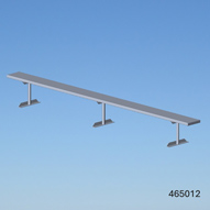 Banc de joueur aluminium 12 pieds sans dossier