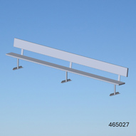 Banc de joueur aluminium 15 pieds avec dossier