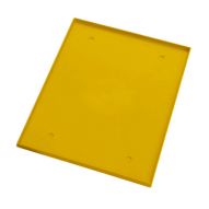 Fond de vestiaire/casier en plastique 10po x 18po jaune