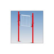 Poteaux de Volley-ball intérieur en aluminium 3po (3 pouces) avec treuils (2)