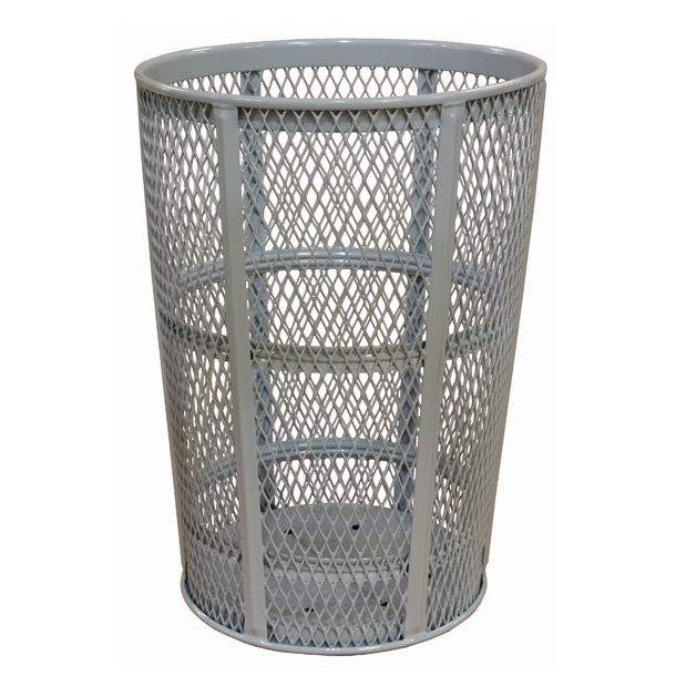 Panier à rebuts en acier déployé 45 gallons